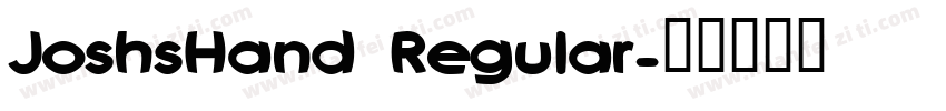 JoshsHand Regular字体转换